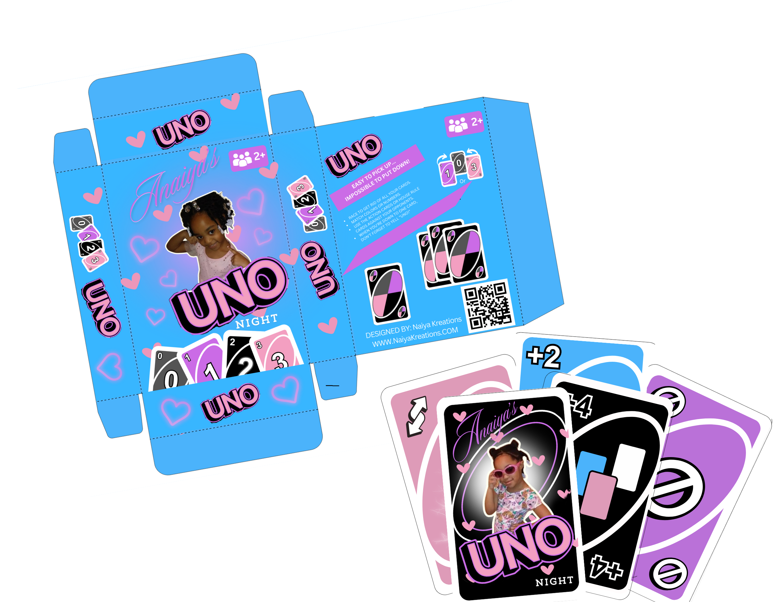Uno Programs Customes Game Cards – Naiya Kreations