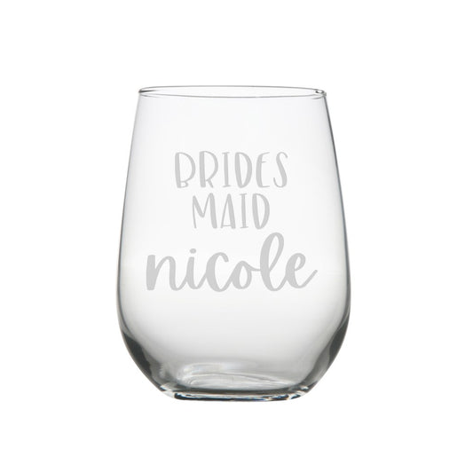 Bridesmaid Wine Glass